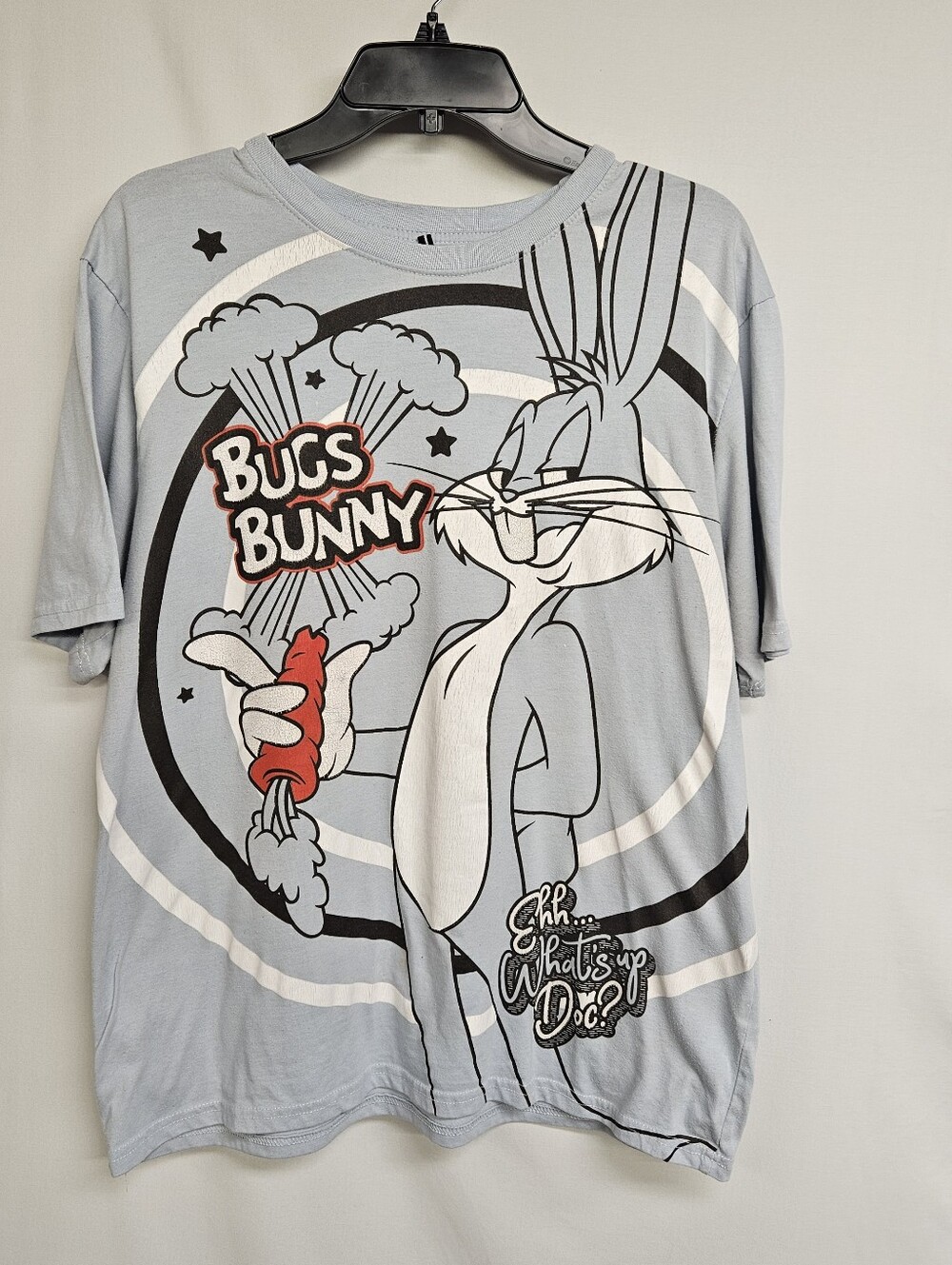 South Pole Shirt Mens Large Blue Bugs Bunny Looney Tunes Graphic Print Crewneck